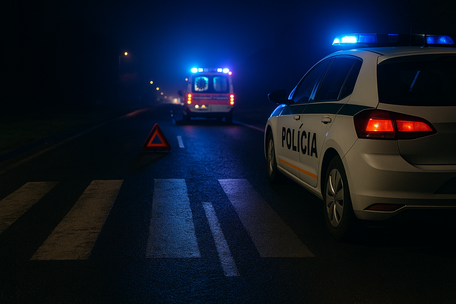 Nočná tragédia v obci Báč: Chodec zomrel po zrážke s neznámym vozidlom